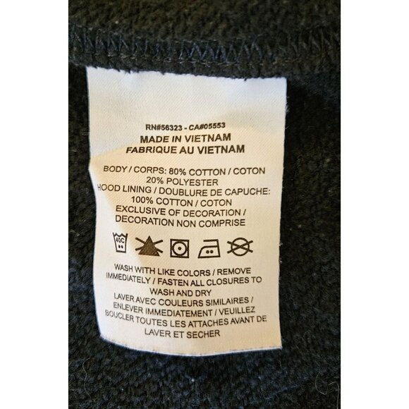 Nike Hoodie Sweatshirt XXL Large Mens Black Full Zip Logo Jacket Sweater - Picture 8 of 14